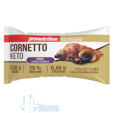 PRO NUTRITION CORNETTO KETO RIPIENO FRUTTI DI BOSCO 50 GR